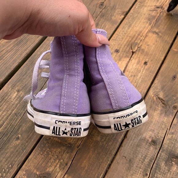 Converse Lavender High-Tops - Picture 4 of 6
